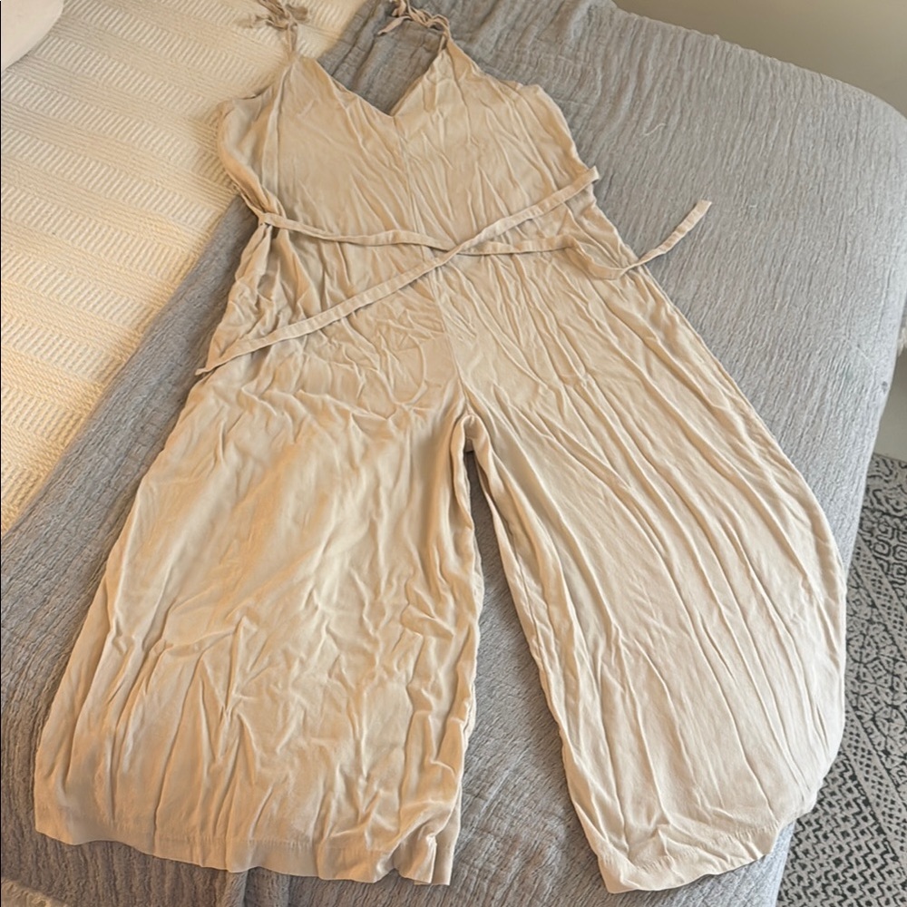 Women's Cream Jumpsuit